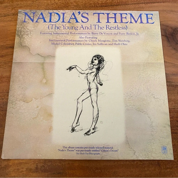 Vinyl Record Young and the Restless Soap Opera Nadia’s Theme 1976 A&M Records - Picture 1 of 13